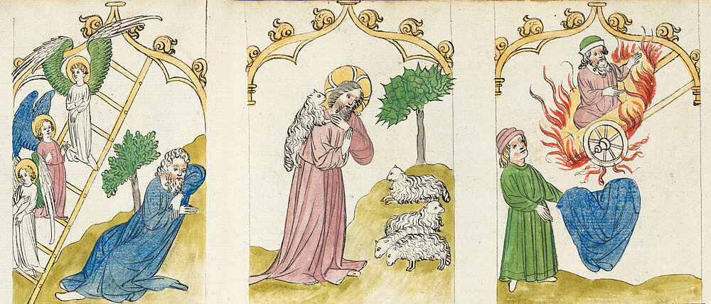 Speculum humanae salvationis, M.ch.f.4, Ausschnitt Speculum humanae salvationis, M.ch.f.4, Ausschnitt