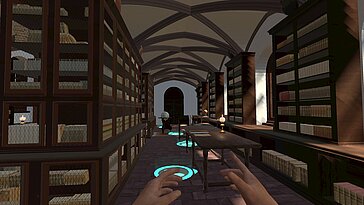 Virtueller Bibliothekssaal